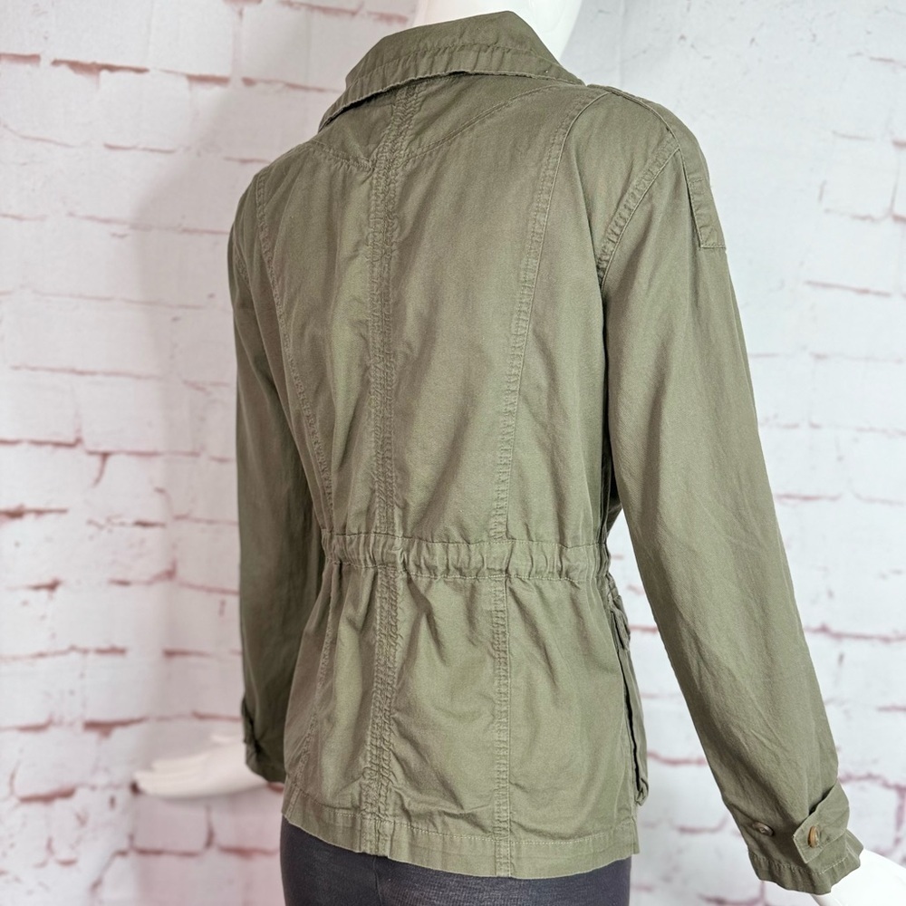 BAR III Army Green XS Utility Safari Cotton Field Jacket Size Extra Small - Picture 10 of 15